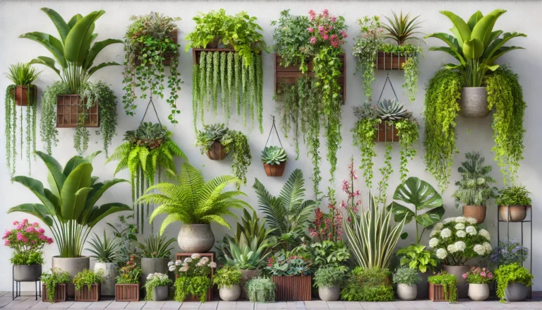 Seleção de Plantas para Jardins Verticais