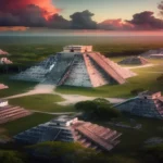 As ruínas da cidade de Chichén Itzá, México