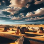 O misterioso deserto de Pinnacles, Austrália O misterioso deserto de Pinnacles, Austrália