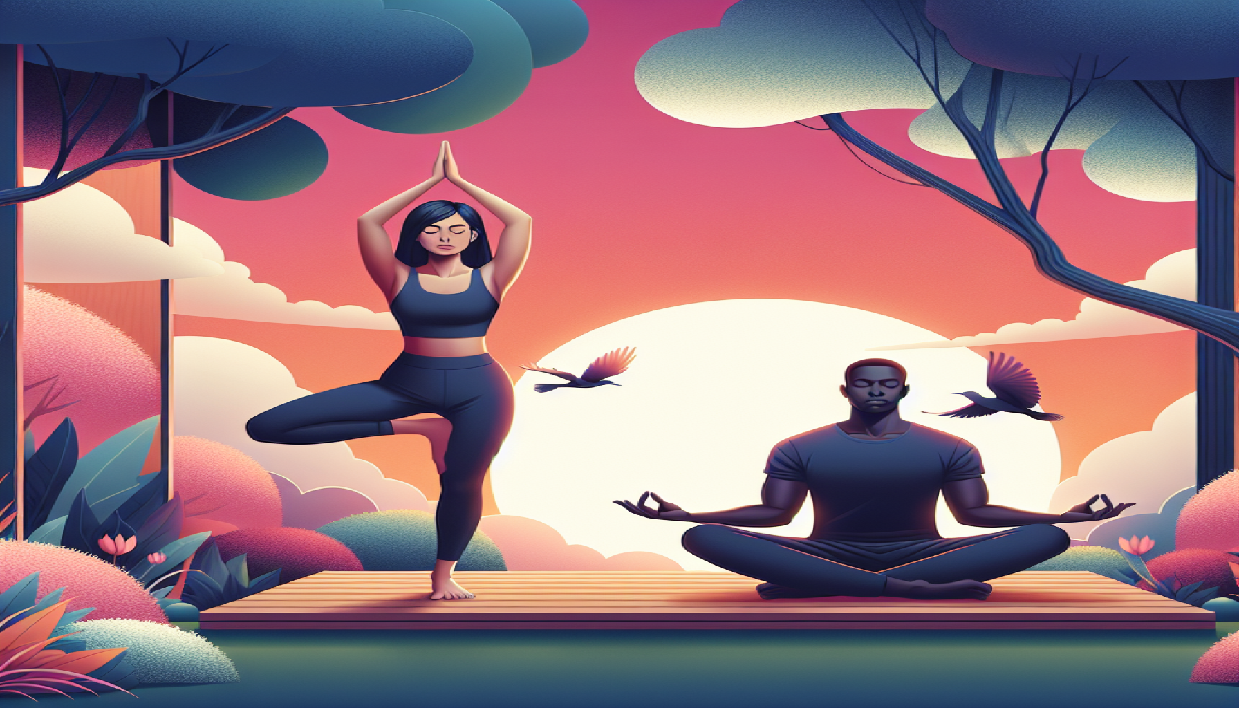 Práticas de Yoga e Meditação para o Equilíbrio