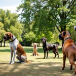 Cuidados com pets para uma vida saudável treinamento cães gigantes