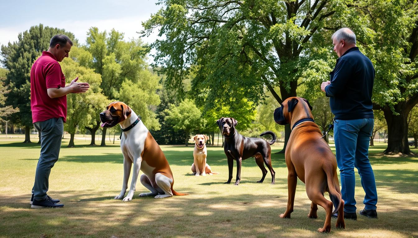 treinamento cães gigantes