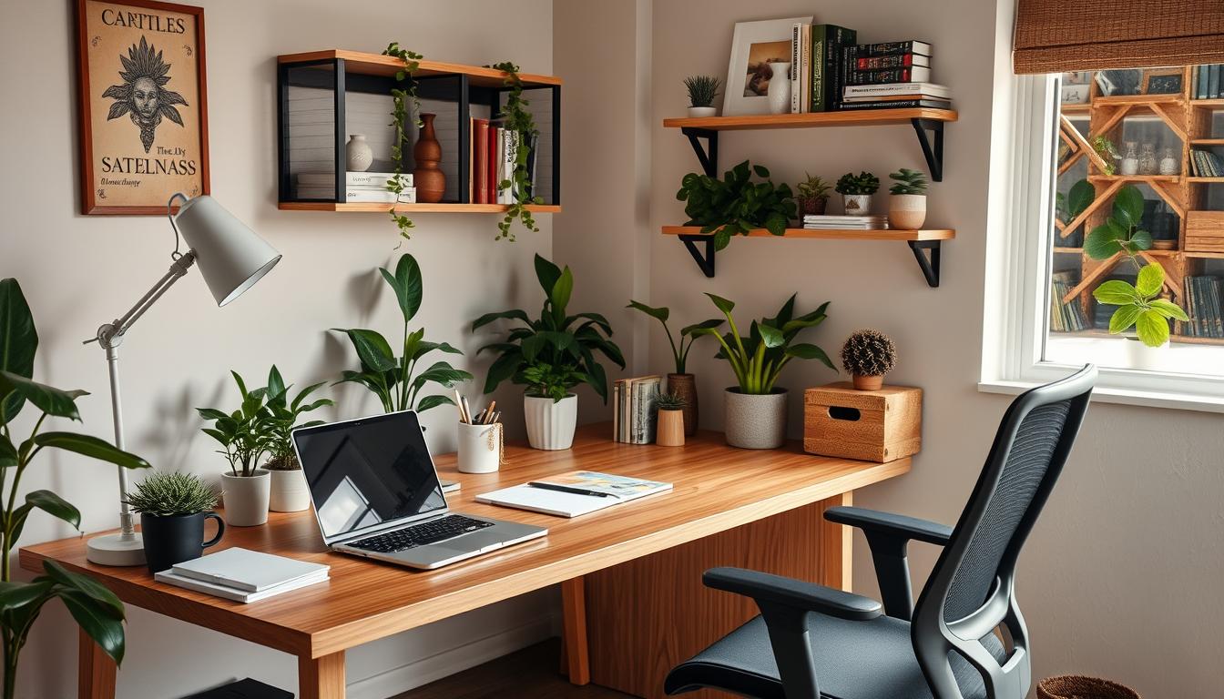 organização de espaço de trabalho em casa